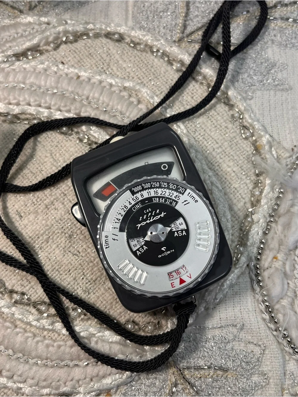 Vintage Gossen Super Pilot CdS Light Meter w/ Leather Case